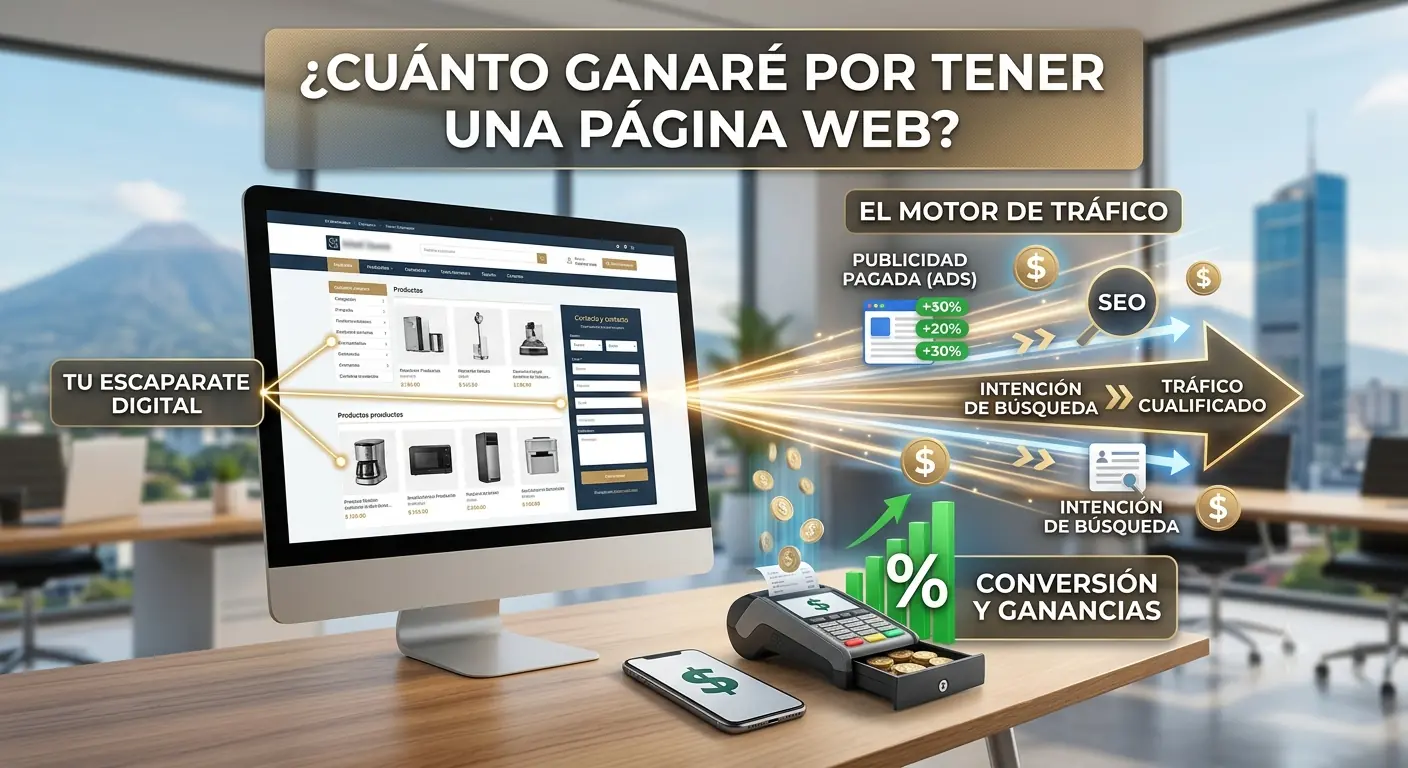 Cuánto voy a ganar si tengo una página web?